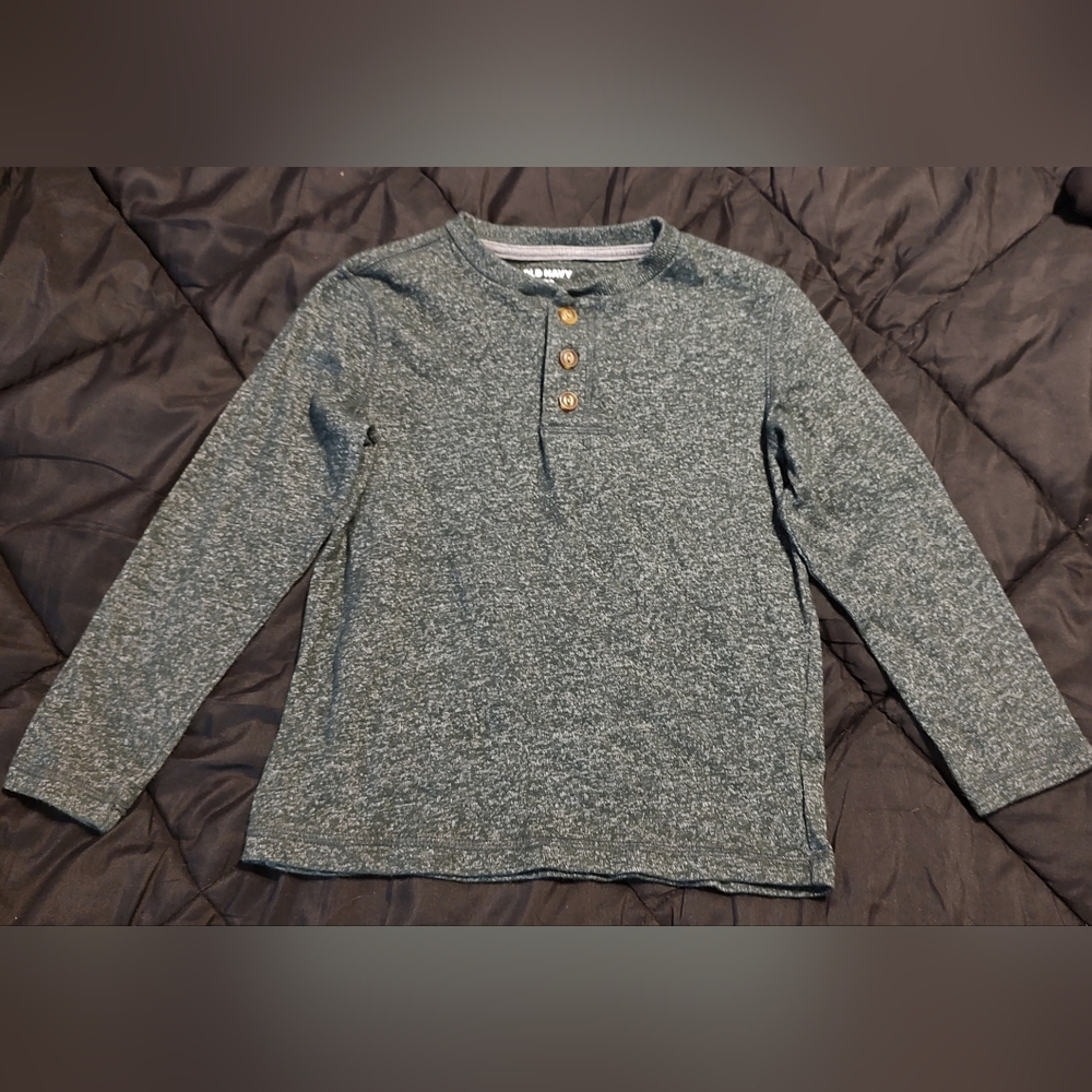 Kids Green Soft Long Sleeve Shirt